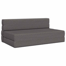 Vouwsofa Bed Lichtgrijs 203 x 152 x 15 cm Stof