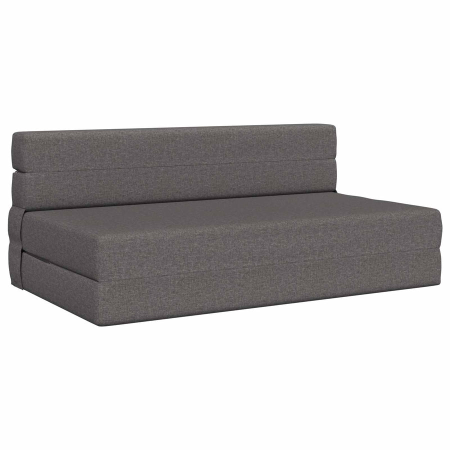 Vouwsofa Bed Lichtgrijs 203 x 152 x 15 cm Stof