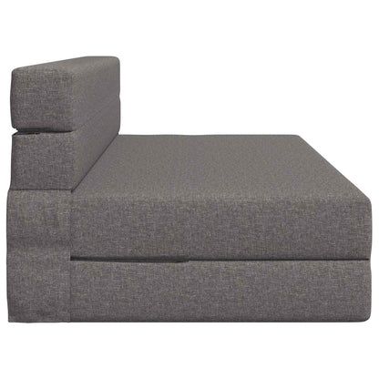 Vouwsofa Bed Lichtgrijs 203 x 152 x 15 cm Stof