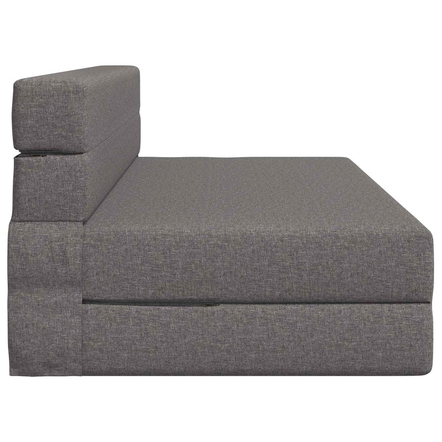 Vouwsofa Bed Lichtgrijs 203 x 152 x 15 cm Stof