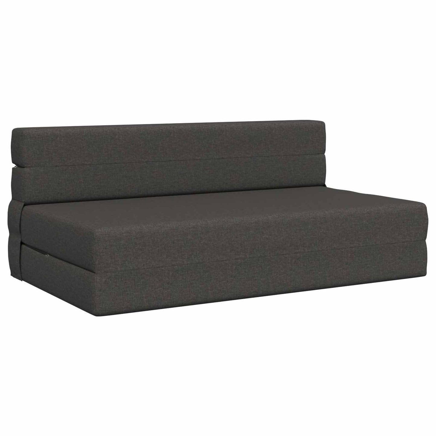 Vouwsofa Bed Donkergrijs 203 x 152 x 15 cm Stof