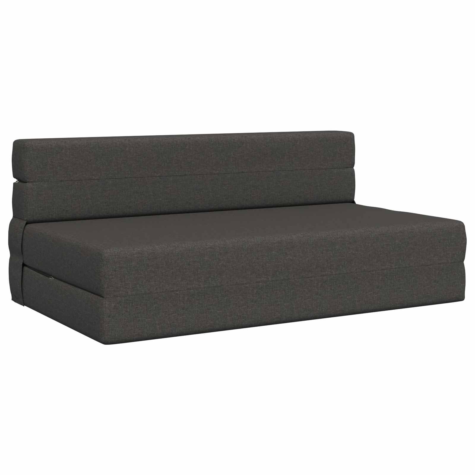 Vouwsofa Bed Donkergrijs 203 x 152 x 15 cm Stof