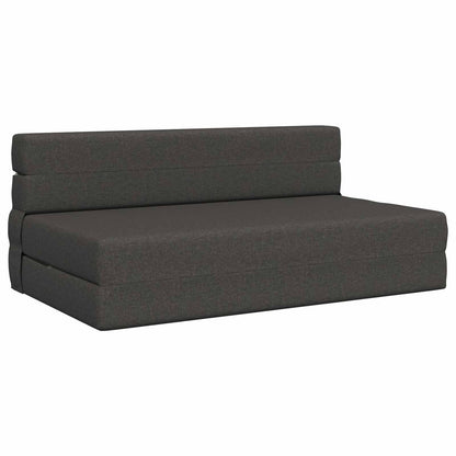 Vouwsofa Bed Donkergrijs 203 x 152 x 15 cm Stof