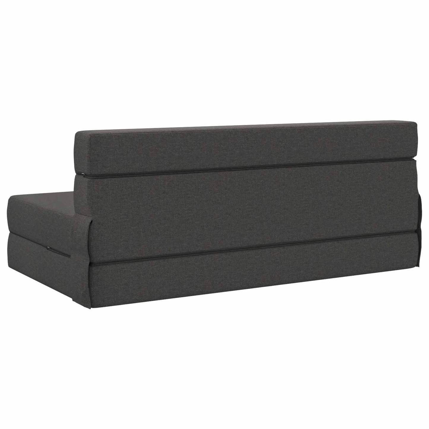 Vouwsofa Bed Donkergrijs 203 x 152 x 15 cm Stof