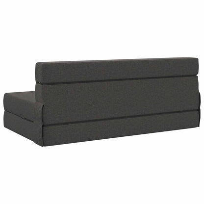 Vouwsofa Bed Donkergrijs 203 x 152 x 15 cm Stof