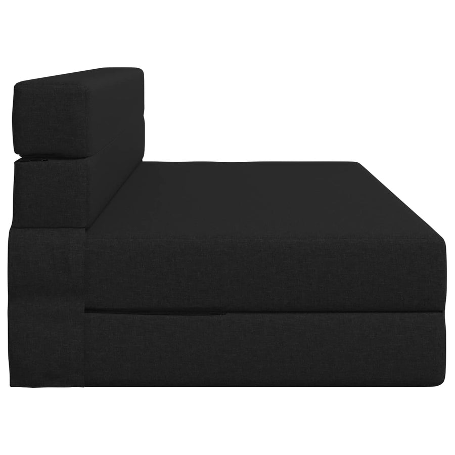 Vouwsofa Bed Zwart 203 x 152 x 15 cm Stof