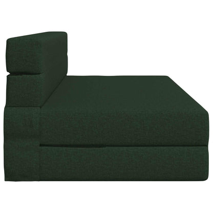 Vouwsofa Bed Donkergroen 203 x 152 x 15 cm Stof