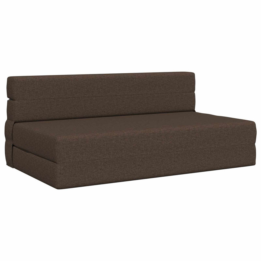 Vouwsofa Bed Taupe 203 x 152 x 15 cm Stof