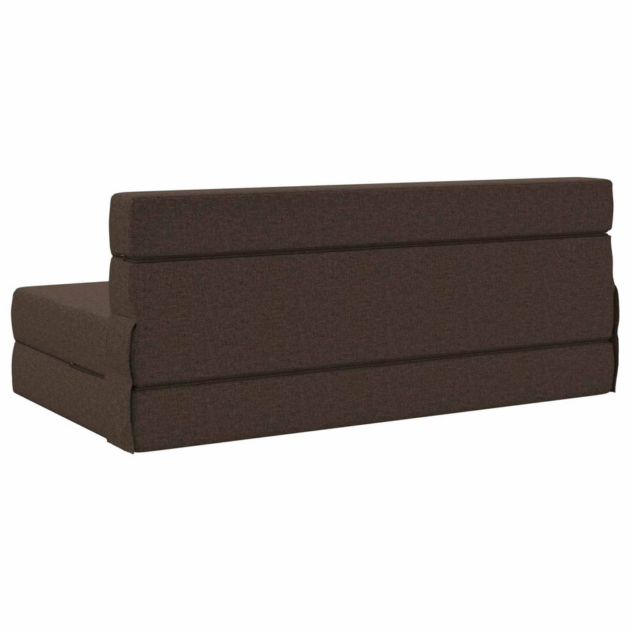 Vouwsofa Bed Taupe 203 x 152 x 15 cm Stof