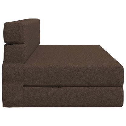 Vouwsofa Bed Taupe 203 x 152 x 15 cm Stof