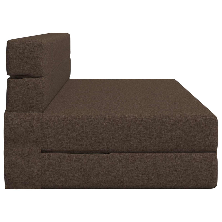 Vouwsofa Bed Taupe 203 x 152 x 15 cm Stof
