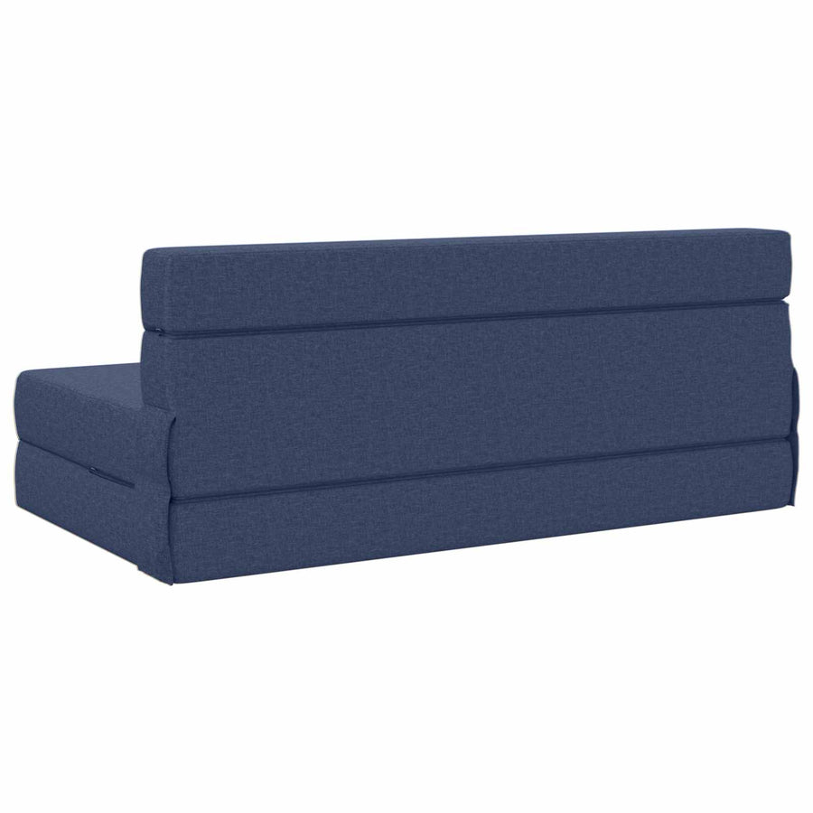 Vouwsofa Bed Blauw 203 x 152 x 15 cm Stof