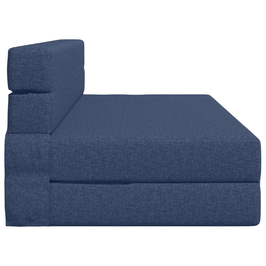 Vouwsofa Bed Blauw 203 x 152 x 15 cm Stof