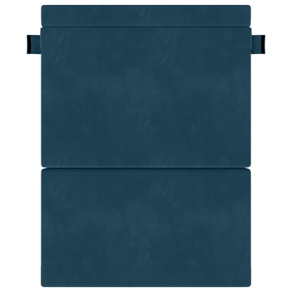Vouwsofa Bed Blauw 203 x 152 x 15 cm Fluweel