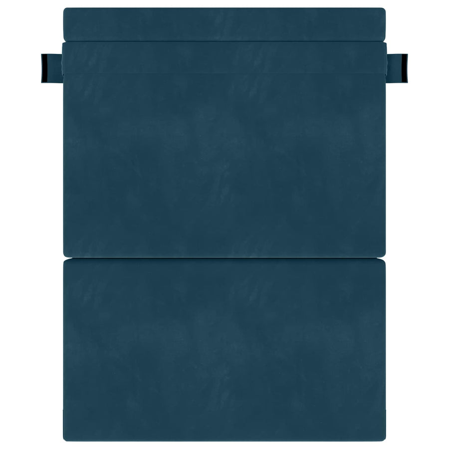 Vouwsofa Bed Blauw 203 x 152 x 15 cm Fluweel