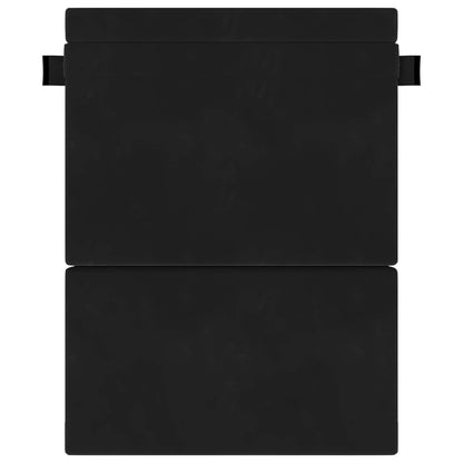 Vouwsofa Bed Zwart 203 x 152 x 15 cm Fluweel
