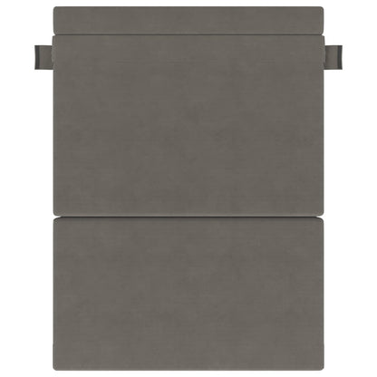 Vouwsofa Bed Lichtgrijs 203 x 152 x 15 cm Katoen Stof