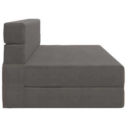 Vouwsofa Bed Lichtgrijs 203 x 152 x 15 cm Katoen Stof