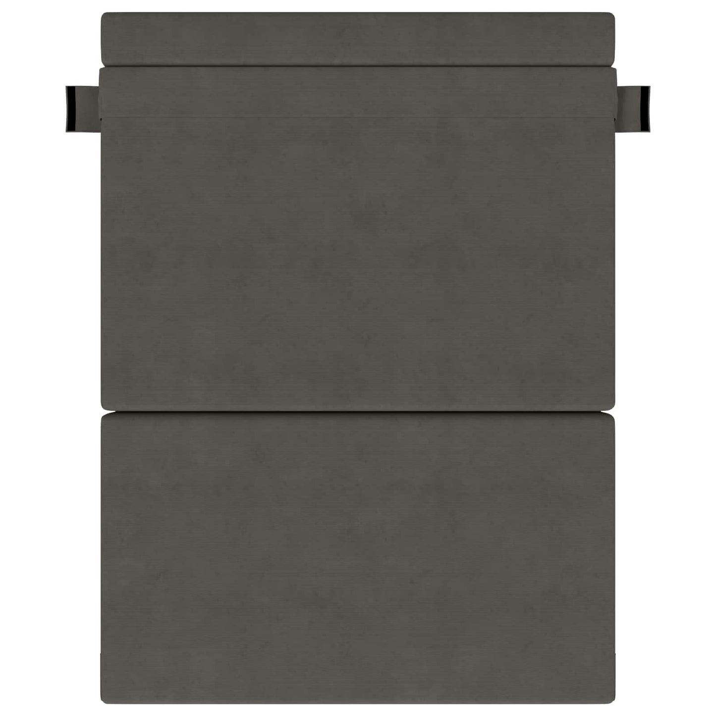 Vouwsofa Bed Donkergrijs 203 x 152 x 15 cm Katoen Stof