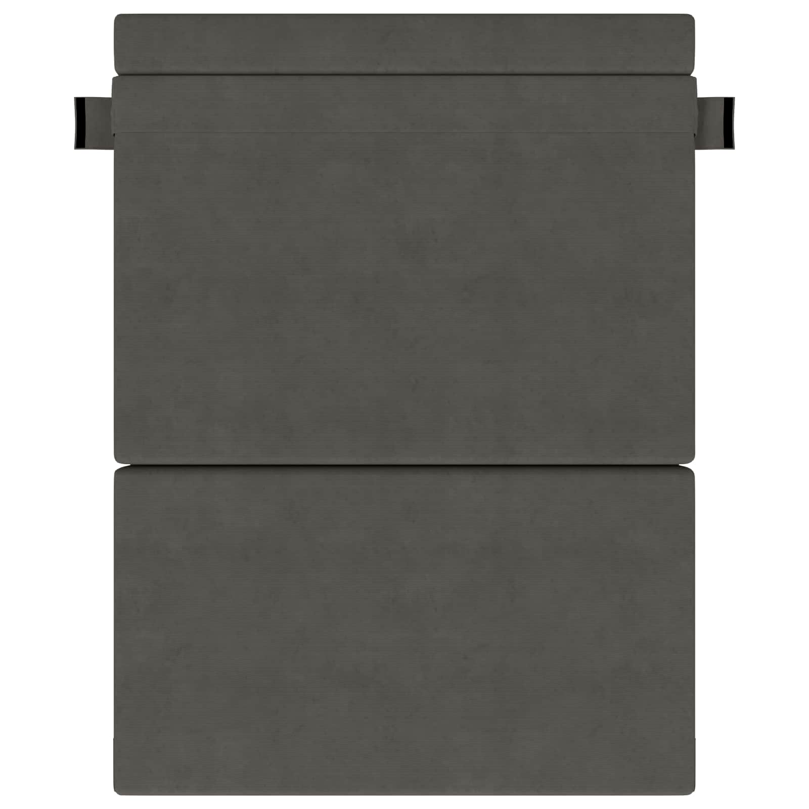 Vouwsofa Bed Donkergrijs 203 x 152 x 15 cm Katoen Stof