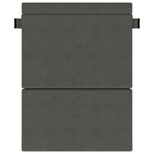 Vouwsofa Bed Donkergrijs 203 x 152 x 15 cm Katoen Stof