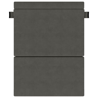 Vouwsofa Bed Donkergrijs 203 x 152 x 15 cm Katoen Stof