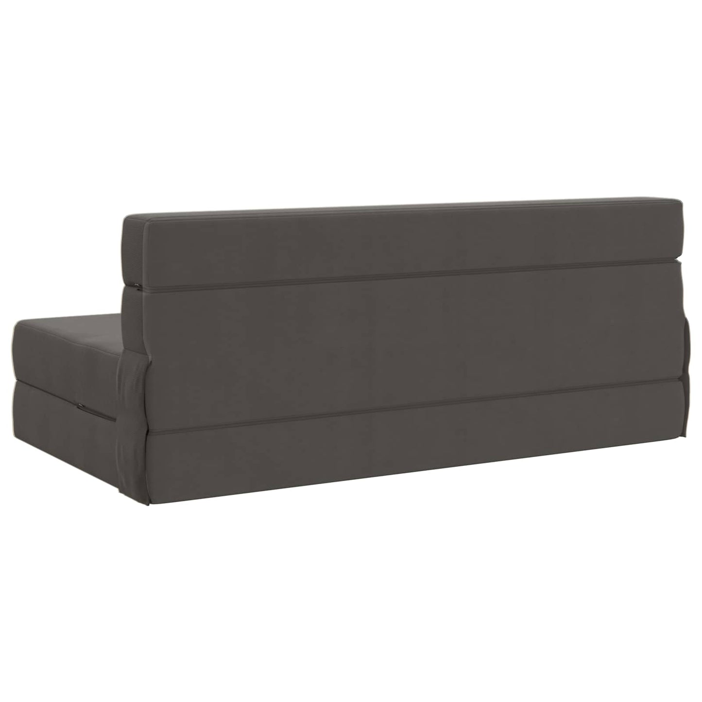 Vouwsofa Bed Donkergrijs 203 x 152 x 15 cm Katoen Stof