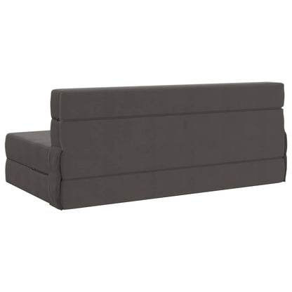 Vouwsofa Bed Donkergrijs 203 x 152 x 15 cm Katoen Stof
