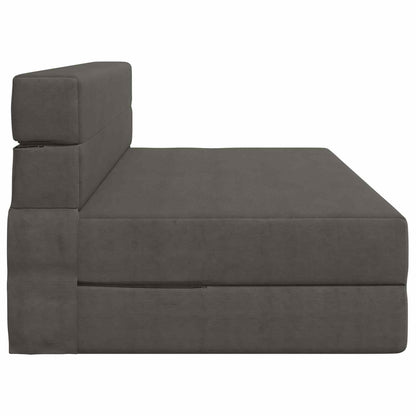 Vouwsofa Bed Donkergrijs 203 x 152 x 15 cm Katoen Stof