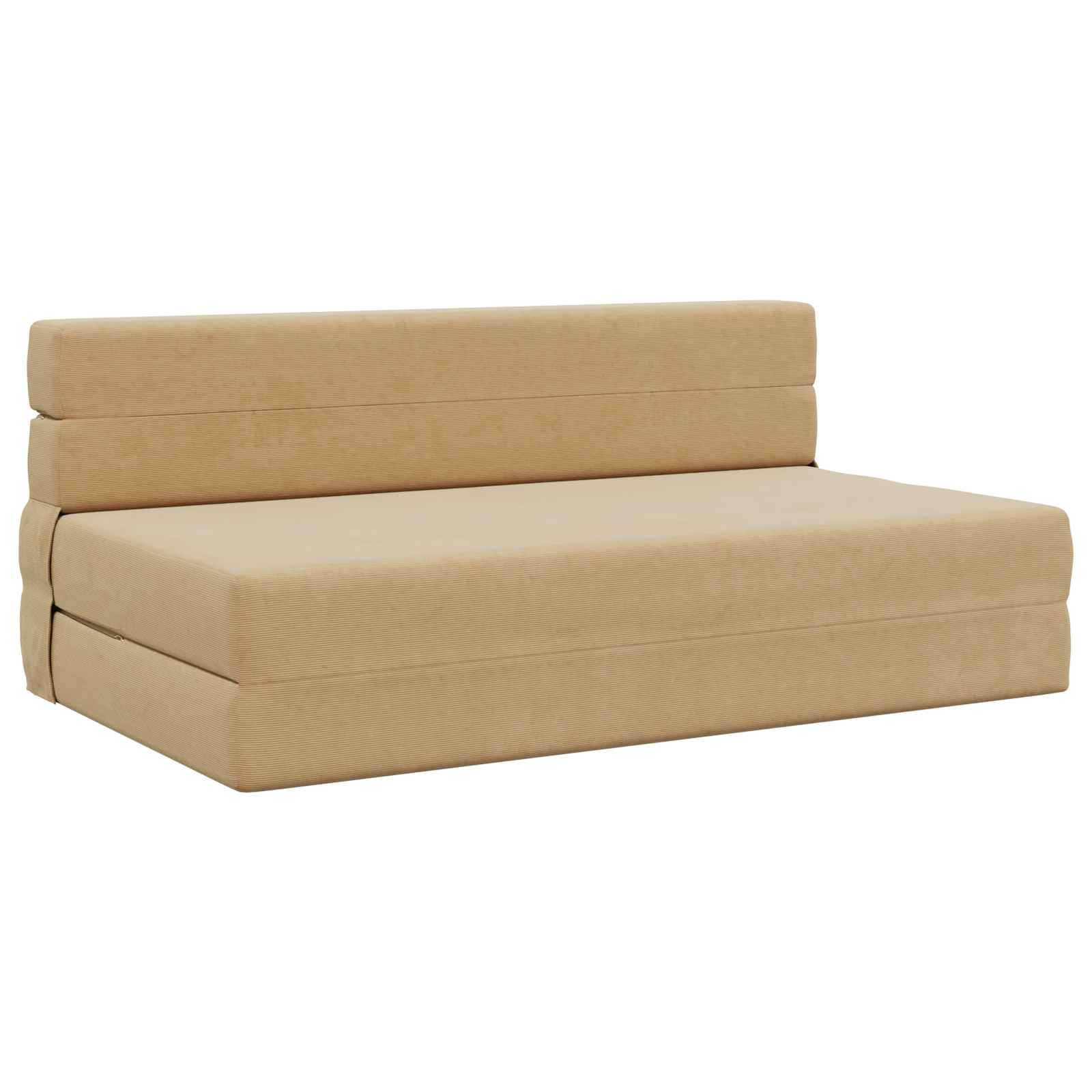 Vouwsofa Bed Lichtgroen Grijs 203 x 152 x 15 cm Katoen Stof