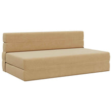 Vouwsofa Bed Lichtgroen Grijs 203 x 152 x 15 cm Katoen Stof