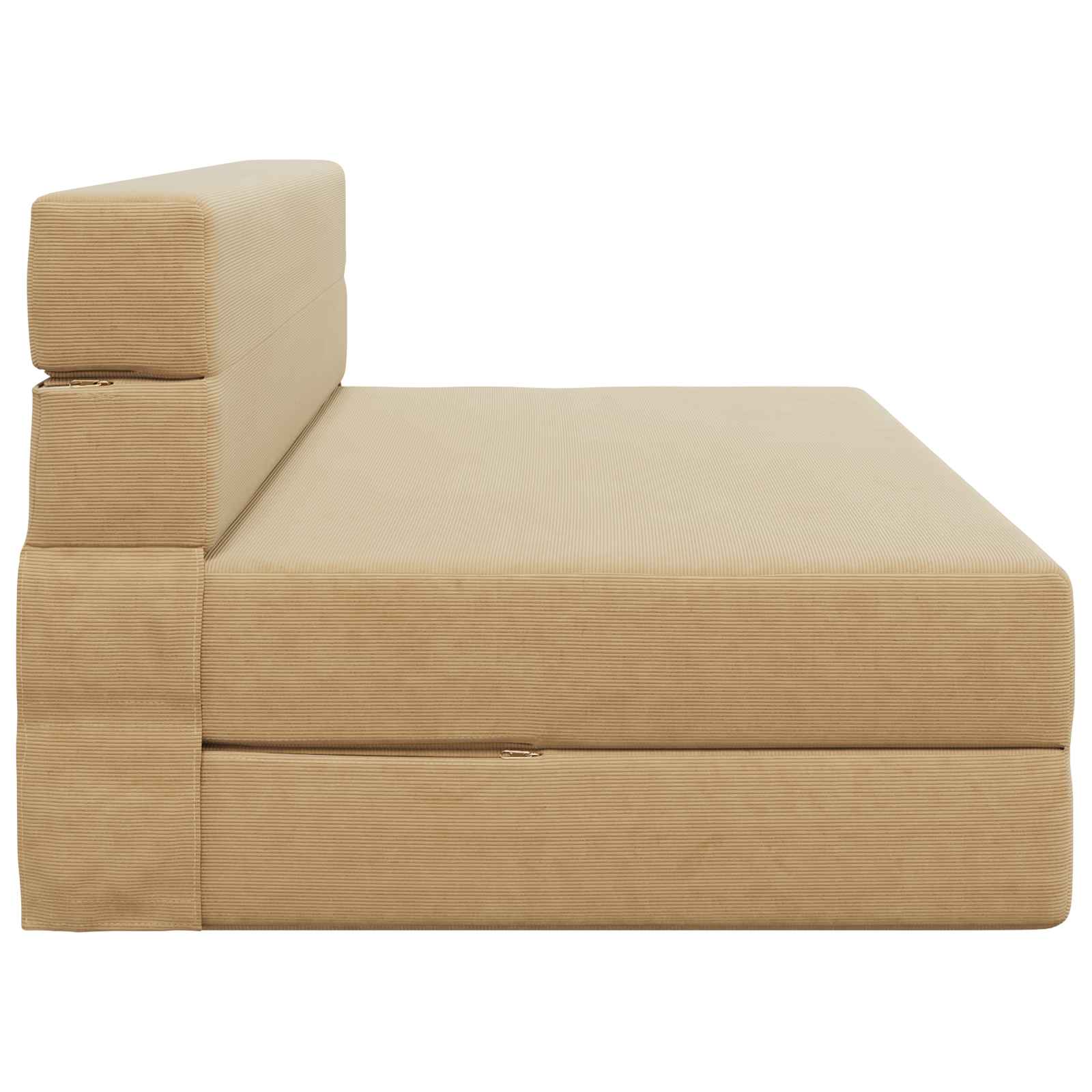 Vouwsofa Bed Lichtgroen Grijs 203 x 152 x 15 cm Katoen Stof
