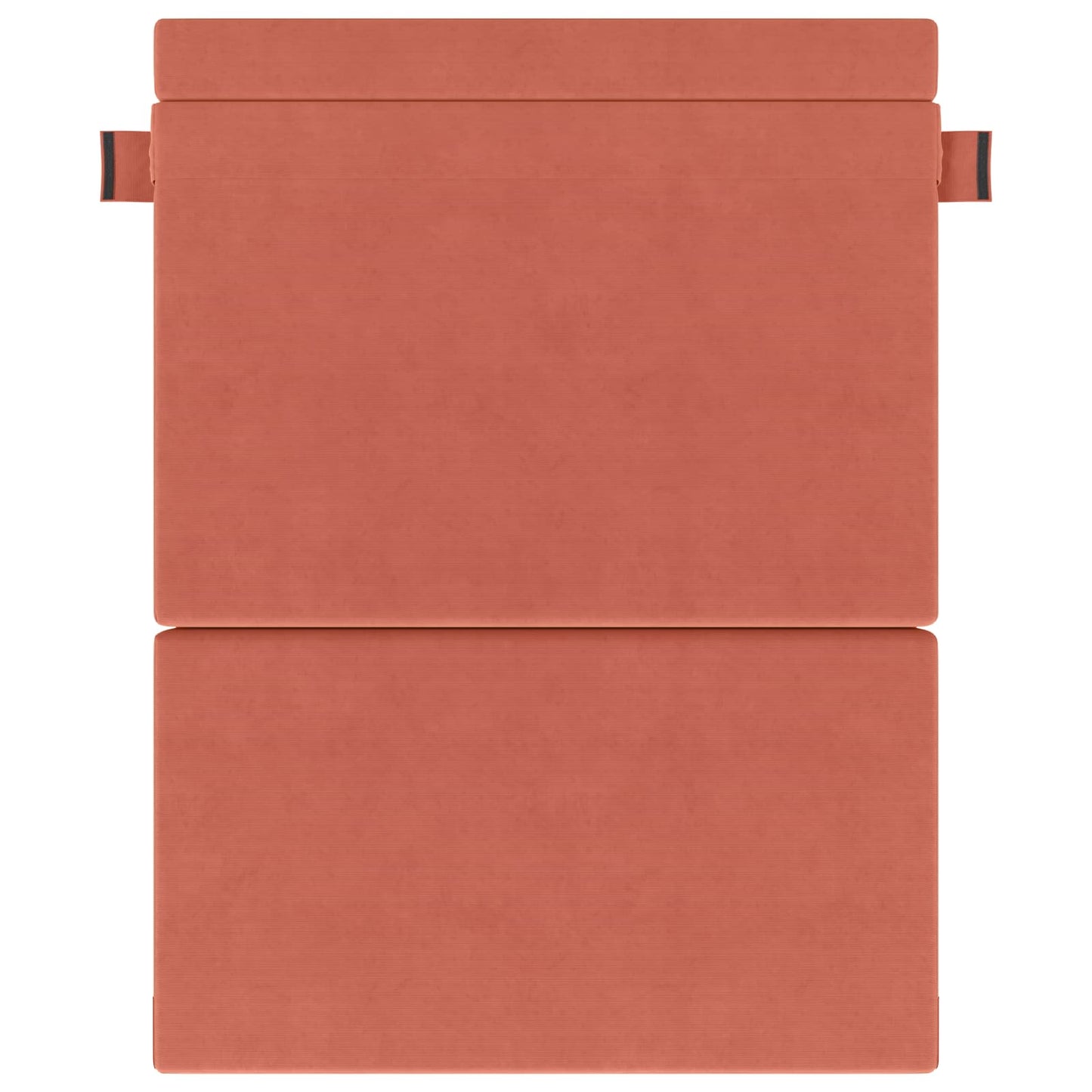 Vouwsofa Bed Rood-oranje 203 x 152 x 15 cm Katoen Stof