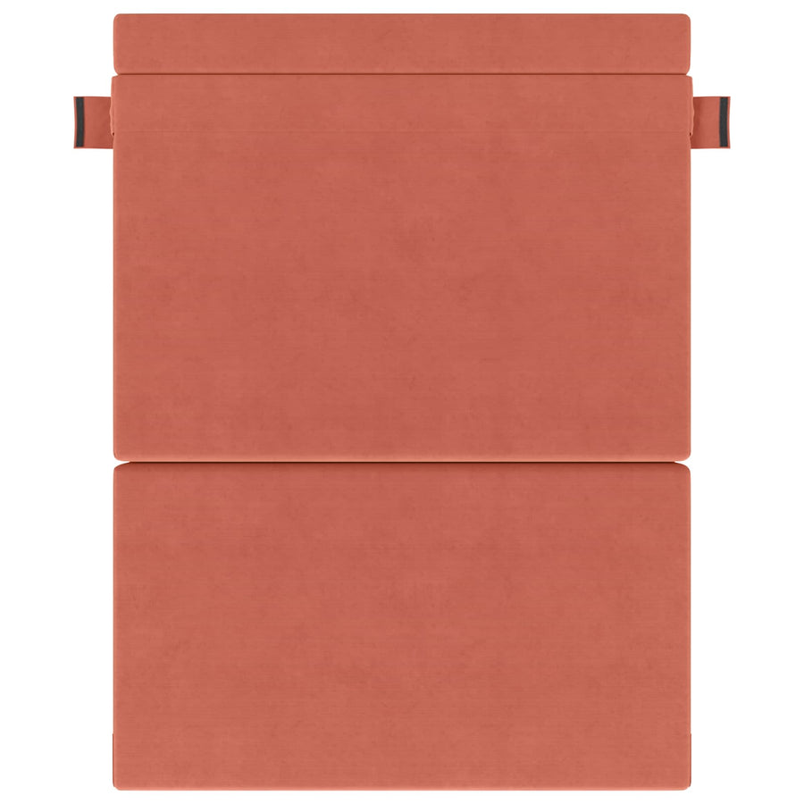 Vouwsofa Bed Rood-oranje 203 x 152 x 15 cm Katoen Stof