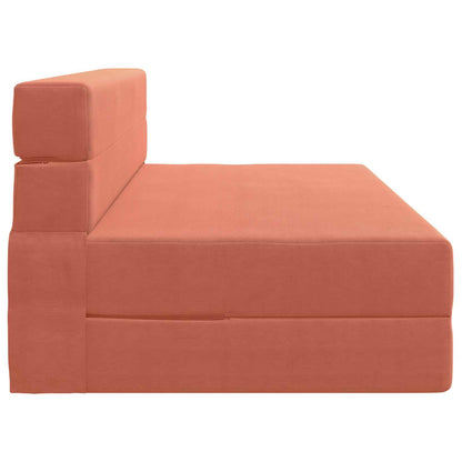 Vouwsofa Bed Rood-oranje 203 x 152 x 15 cm Katoen Stof