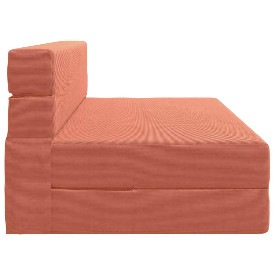 Vouwsofa Bed Rood-oranje 203 x 152 x 15 cm Katoen Stof