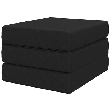 Vouwbare Bankbed 75 x 63 x 45 cm Zwart