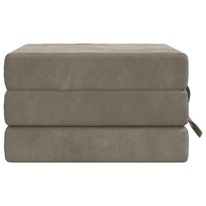Vouwbare Bankbed 75 x 63 x 45 cm Lichtgrijs