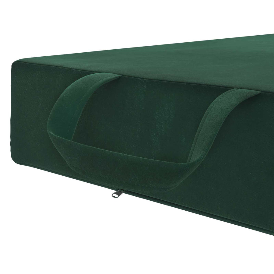 Vouwbare Bankbed 75 x 63 x 45 cm Donkergroen