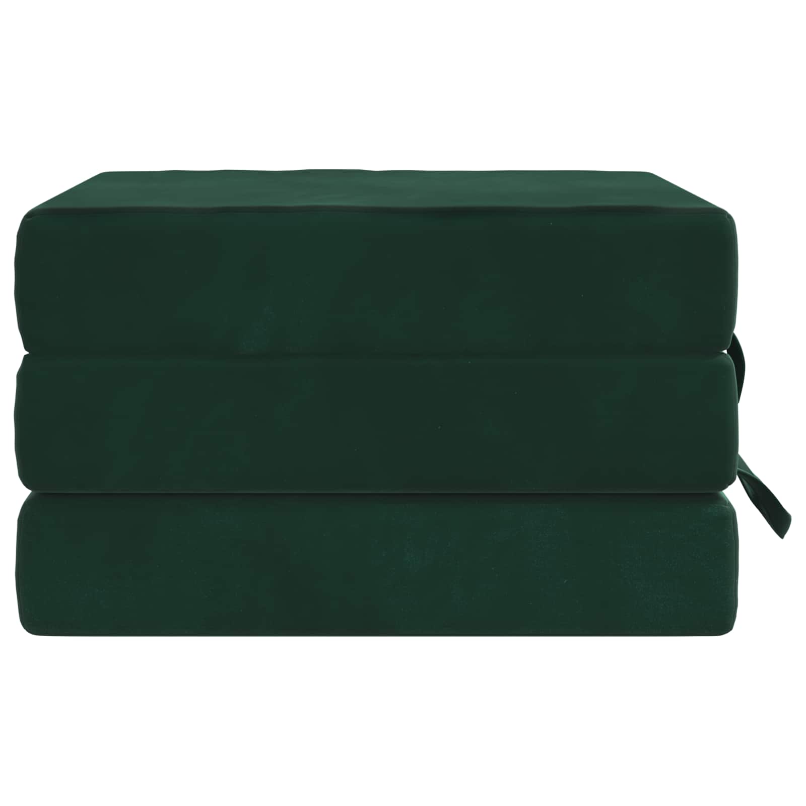 Vouwbare Bankbed 75 x 63 x 45 cm Donkergroen