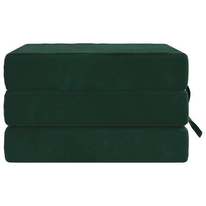 Vouwbare Bankbed 75 x 63 x 45 cm Donkergroen