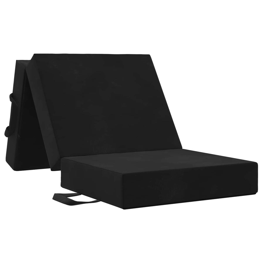 Vouwbare Bankbed 75 x 63 x 45 cm Zwart
