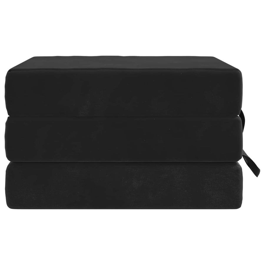Vouwbare Bankbed 75 x 63 x 45 cm Zwart