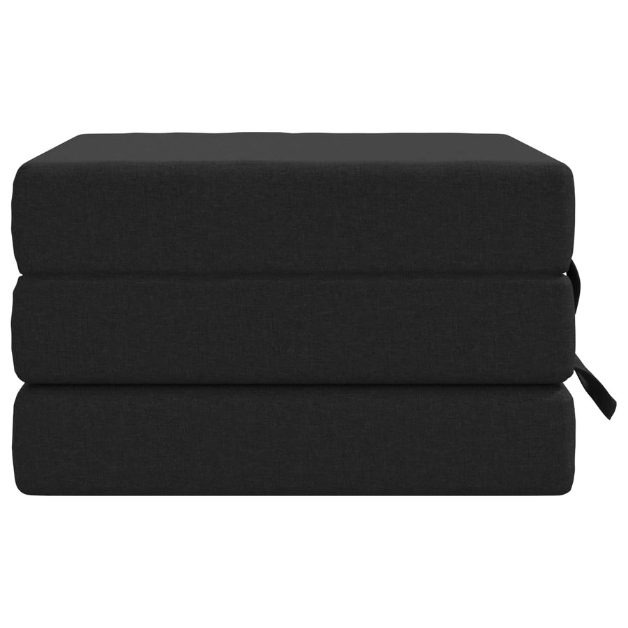 Vouwbare Bankbed 90 x 63 x 45 cm Zwart