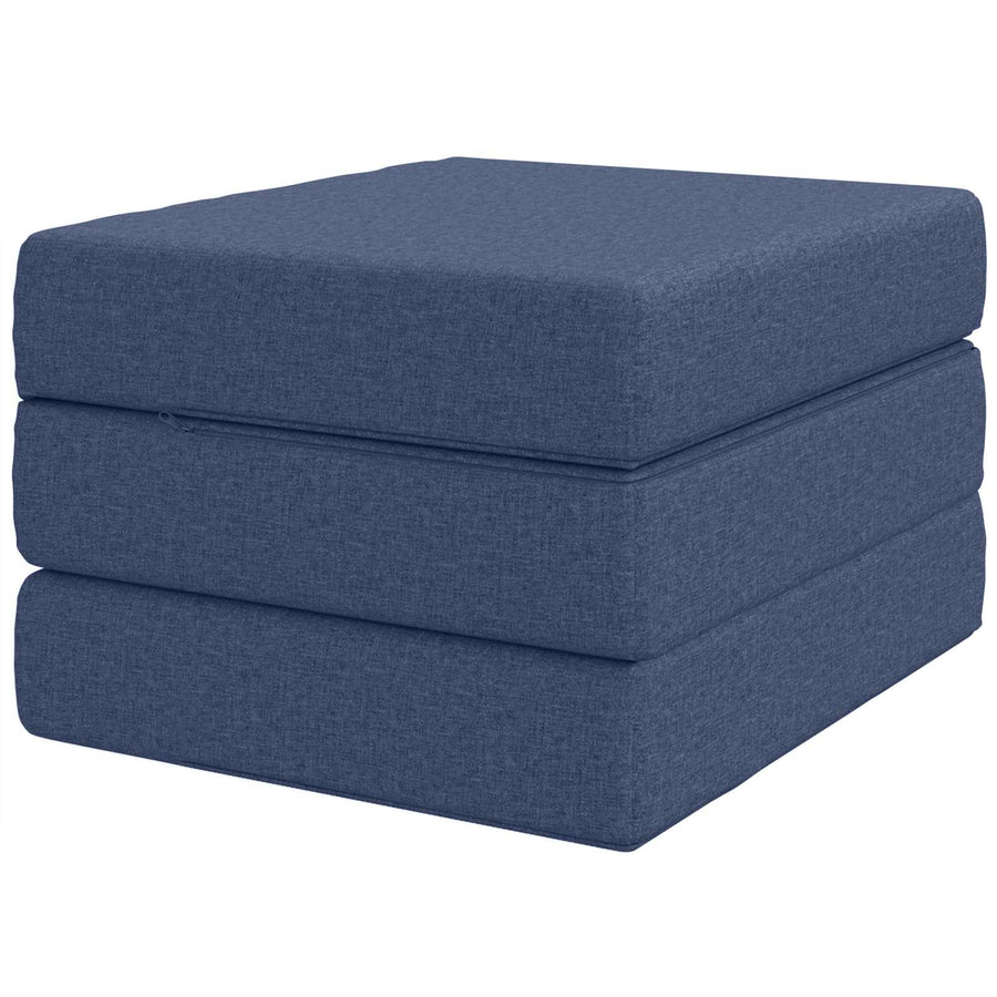 Vouwbare Bankbed 90 x 63 x 45 cm Blauw