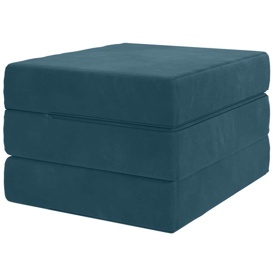 Vouwbare Bankbed 90 x 63 x 45 cm Blauw