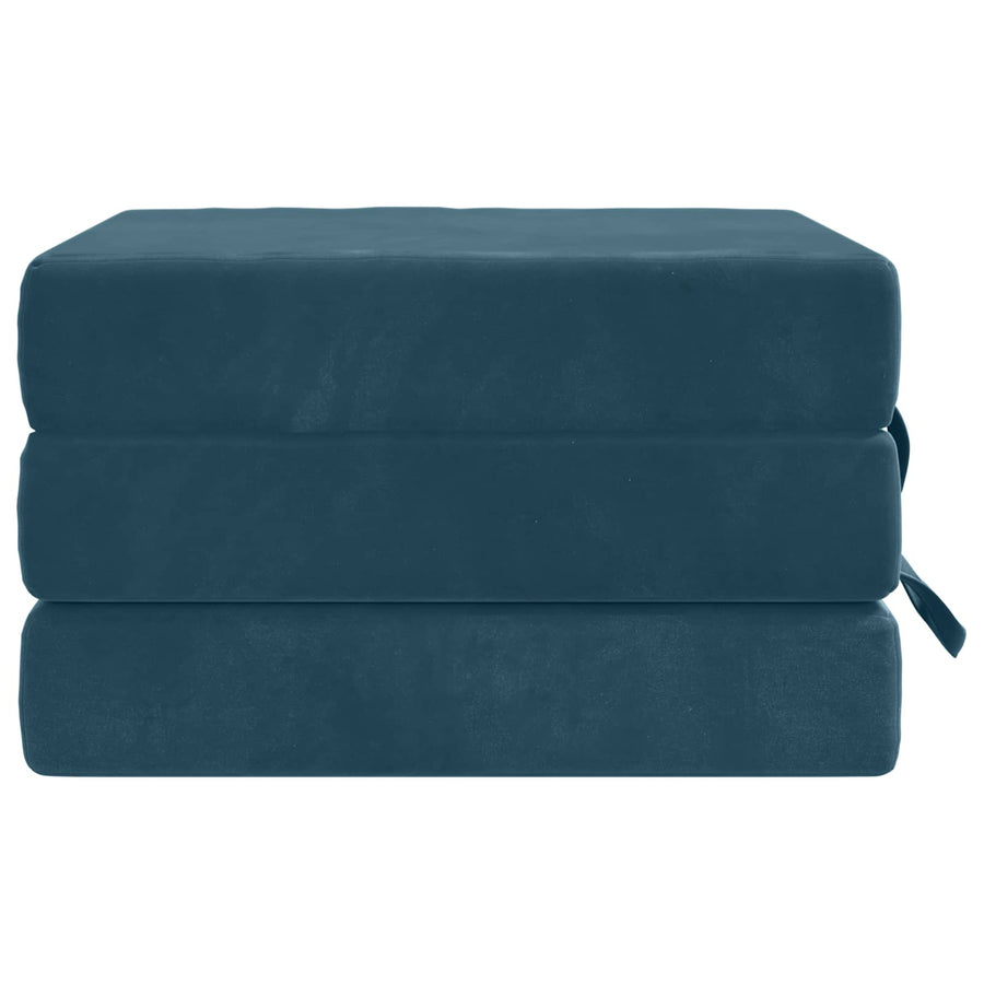 Vouwbare Bankbed 90 x 63 x 45 cm Blauw