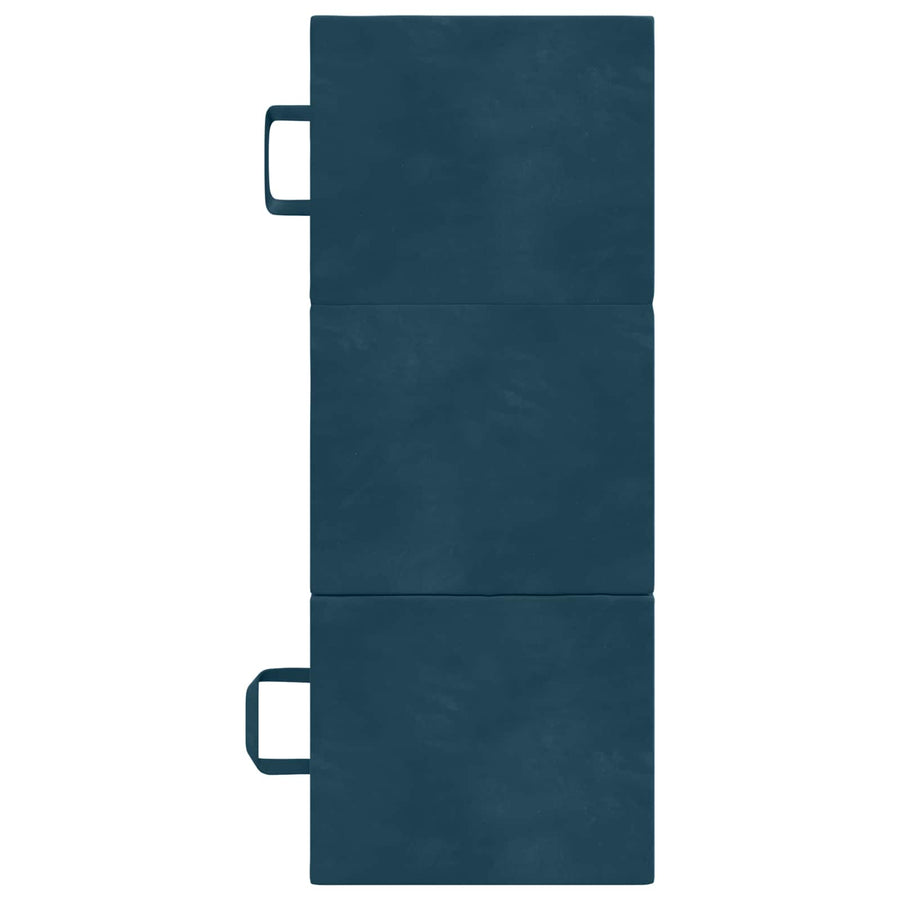 Vouwbare Bankbed 90 x 63 x 45 cm Blauw
