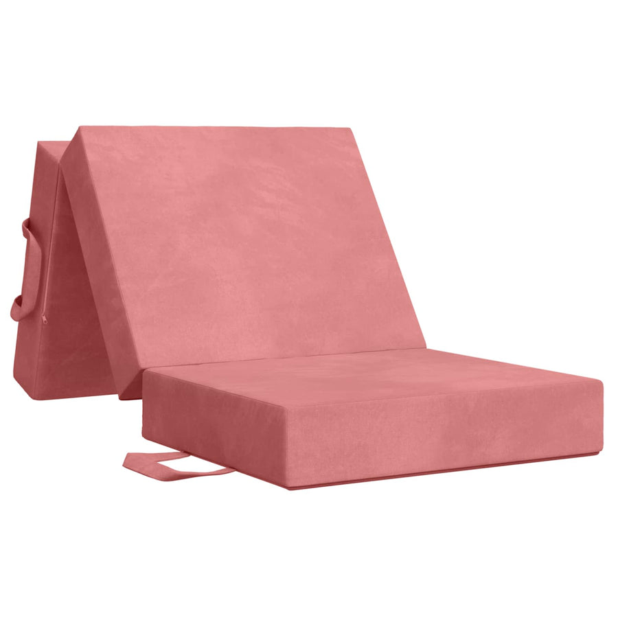 Vouwbare Bankbed 90 x 63 x 45 cm Roze
