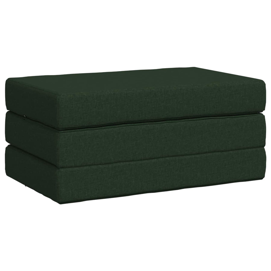 Vouwbare Bankbed 80 x 67 x 45 cm Donkergroen